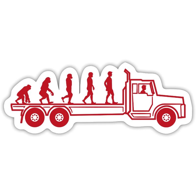 Evolution LKW Fahrer Berufskraftfahrer Geschenk