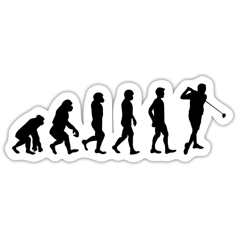 Golf Evolution Golfer Golf Papa Young Golfer