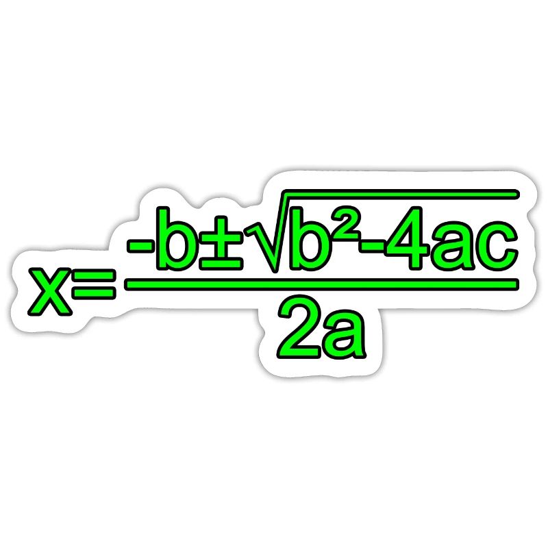 Quadratic Formula for Math class 3