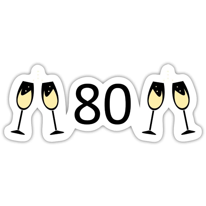 80e anniversaire 80e anniversaire 80 numéro 80 noir