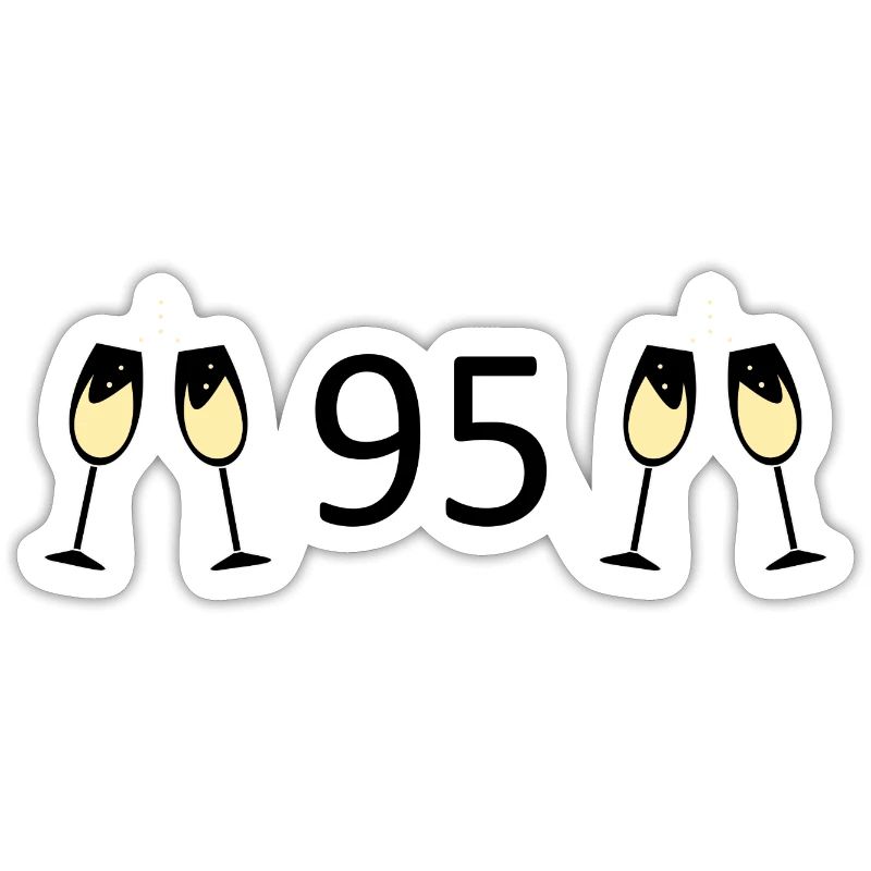 95e anniversaire 95 ans 95 Numéro 95 Noir