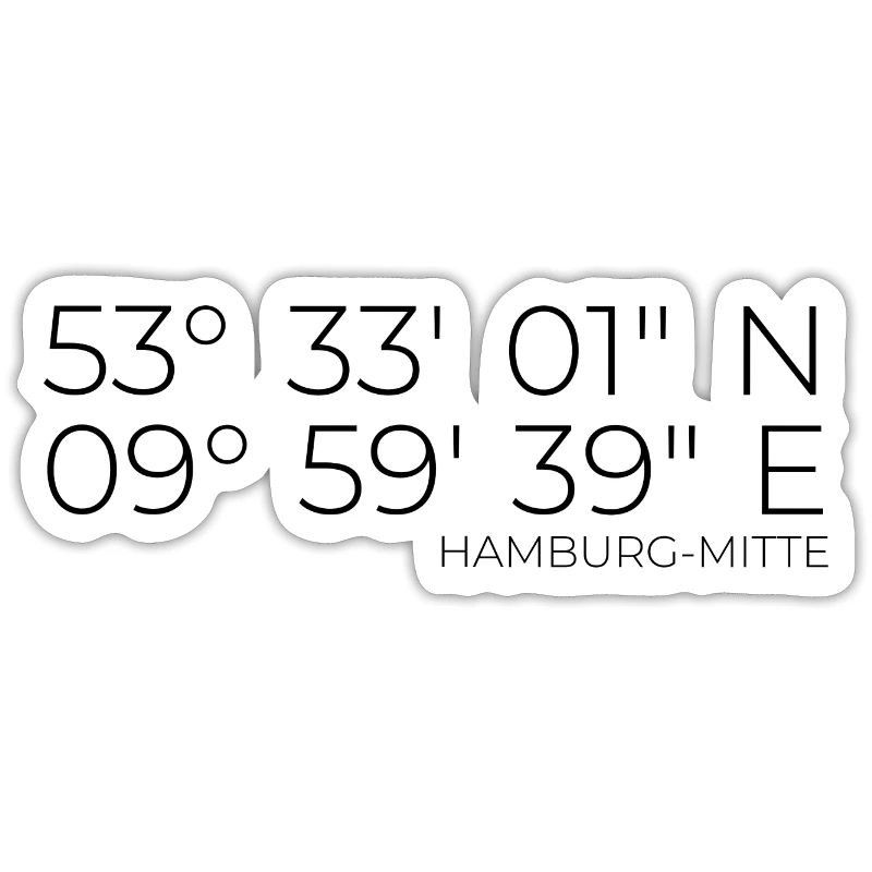 Coordinates Hamburg-Mitte