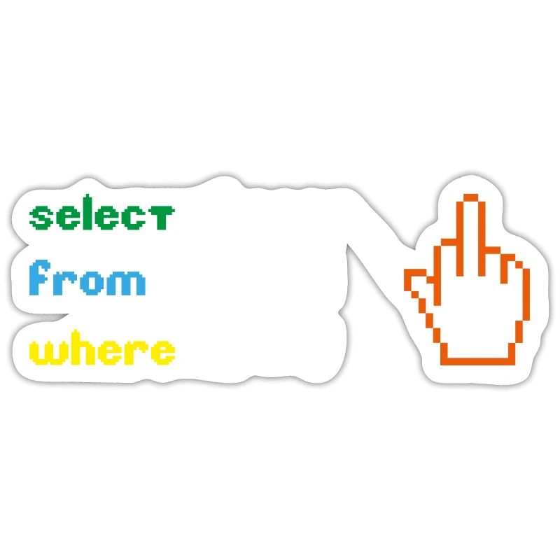 Funny SQL Query: 8-Bit Middle Finger for Geeks