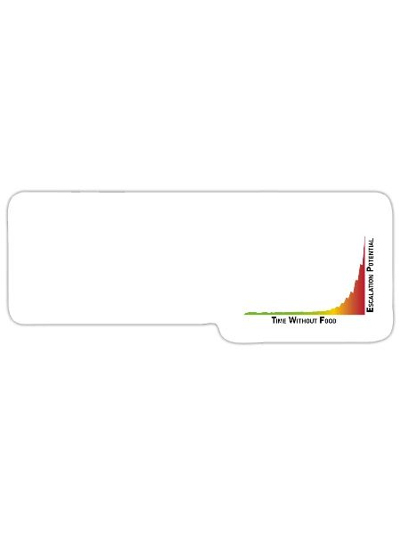 Hangry - Sticker size S (10 x 10 cm) - white matte - Front