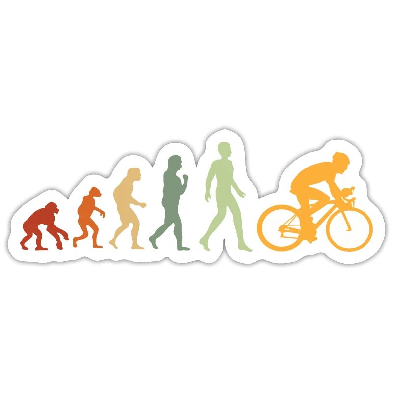 Evolution Cyclist Gift for Cyclist Bicycle MTB