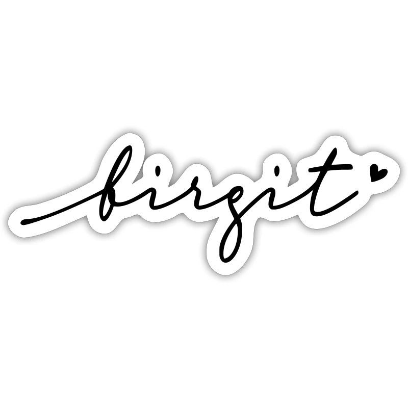 Birgit Cursive Name