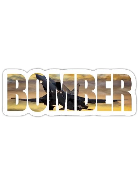 Bomber Tu-22 M3 - Sticker Größe S (10 x 10 cm) - Mattweiß - Vorne