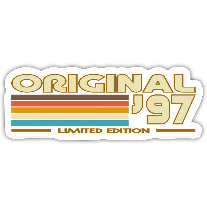 Originale 97er Retro-Pastellstreifen