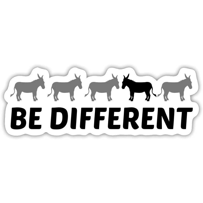 text different be different donkey horse pony small pac