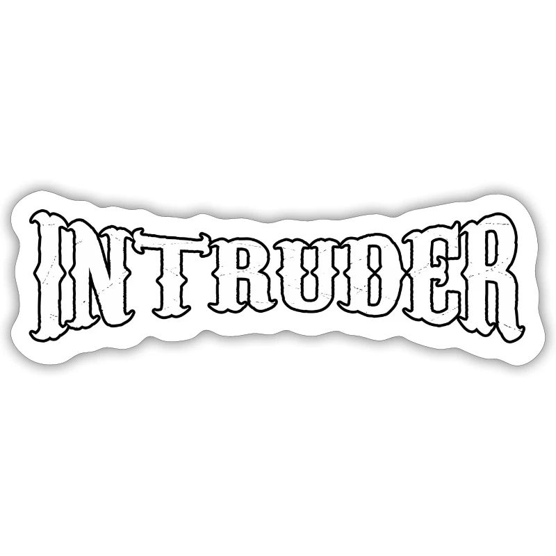 intruder hacker eindringling clan sticker computer