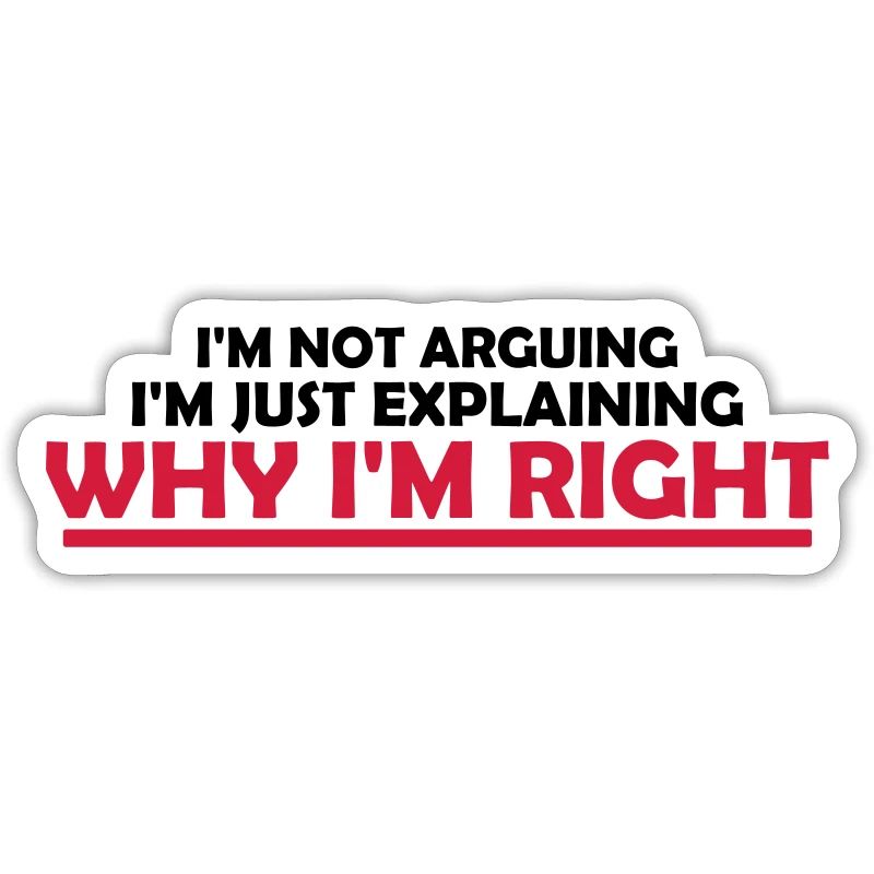I m not arguing