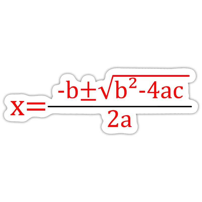 Quadratic Formula for Math class 2