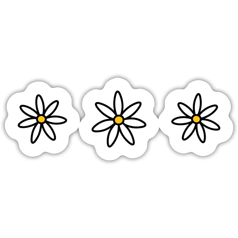 Drei Gänseblümchen