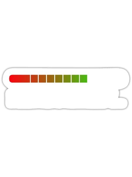 Loading L’anxiété... - Sticker taille S (10 x 10 cm) - blanc mat - Devant
