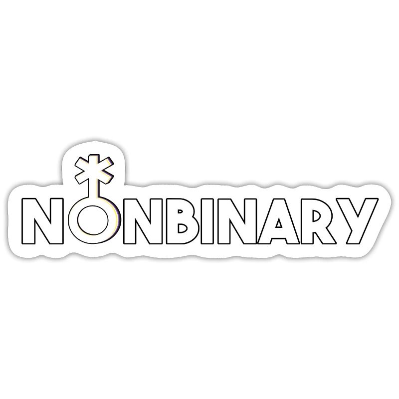 Non-binary non-binary non-binary gender symbol