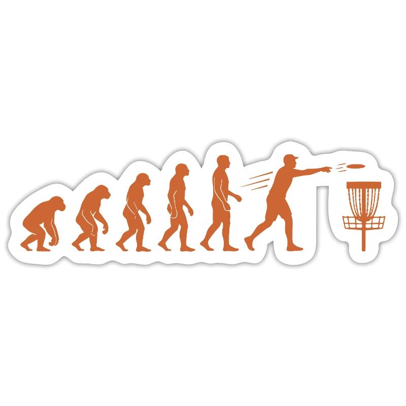 Disc Golf Evolution Drôle de Disc Golfeur Flying Disc