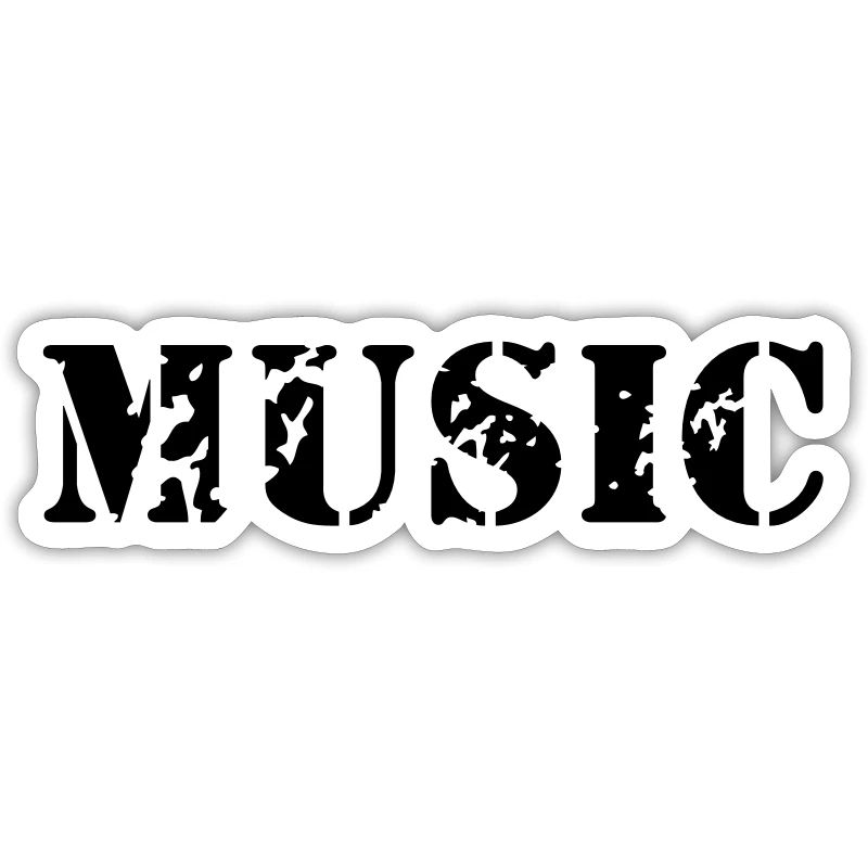 La musique comme la conception d'impression de
