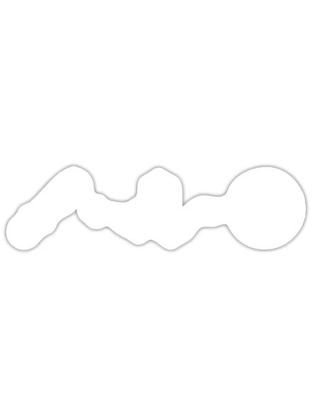 Snowboarder « Snowboarder-Love » Freestyleboard - Sticker taille S (10 x 10 cm) - blanc mat - Devant