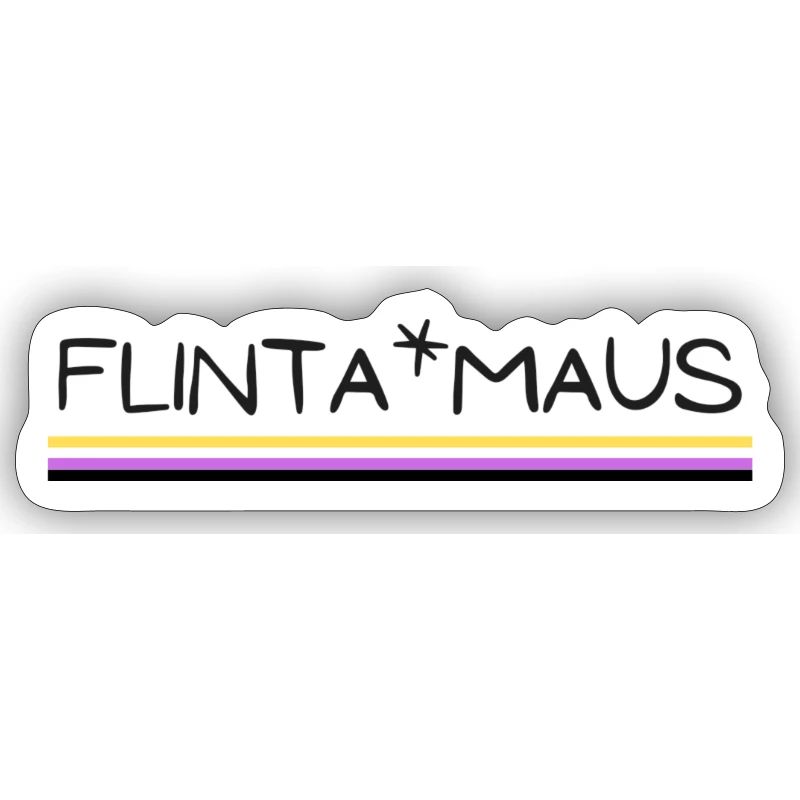 Flinta*Maus Logo non binary flag