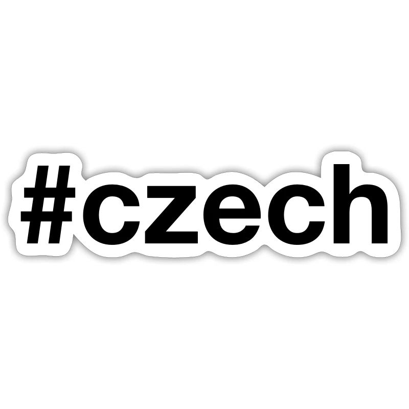 TCHÈQUE Hashtag République tchèque tchèque