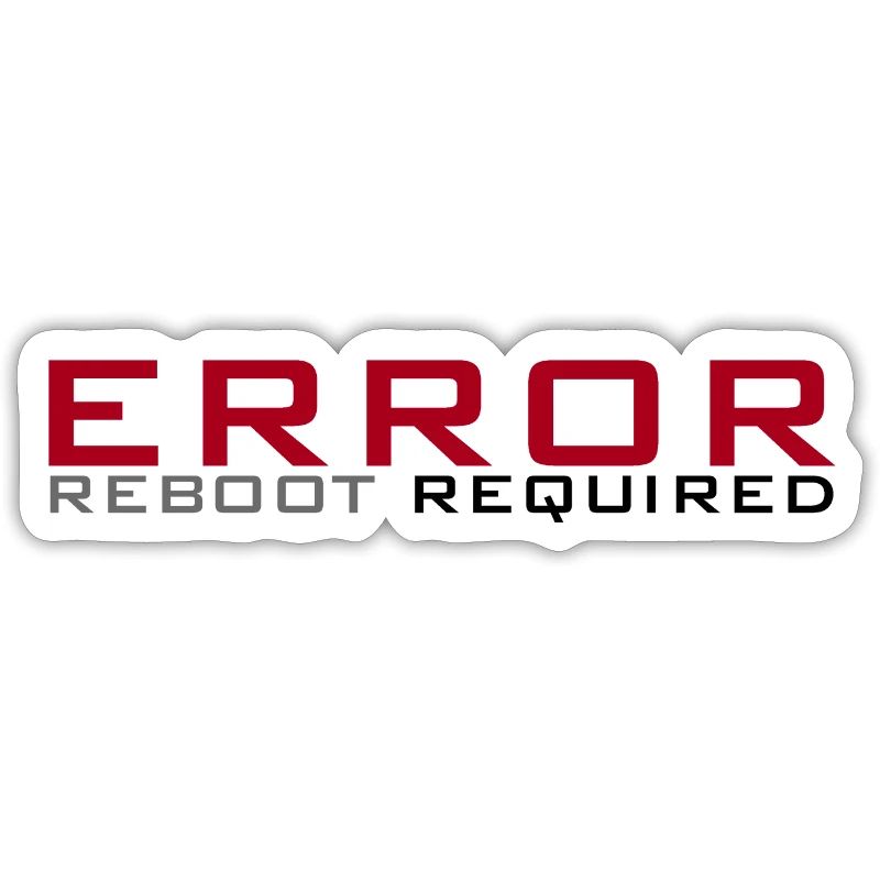 Error: Reboot required