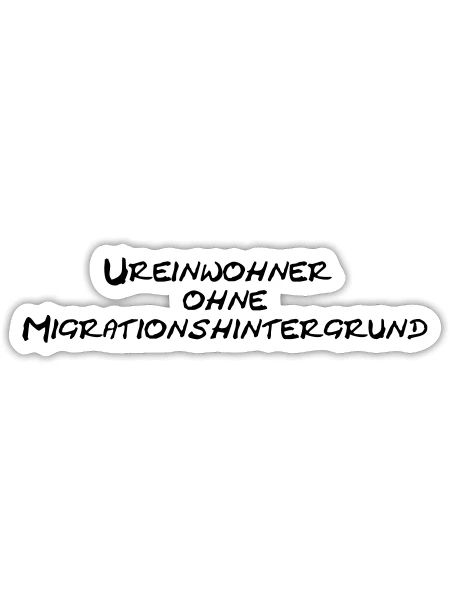 Ureinwohner Österreich - Sticker Größe S (10 x 10 cm) - Mattweiß - Vorne
