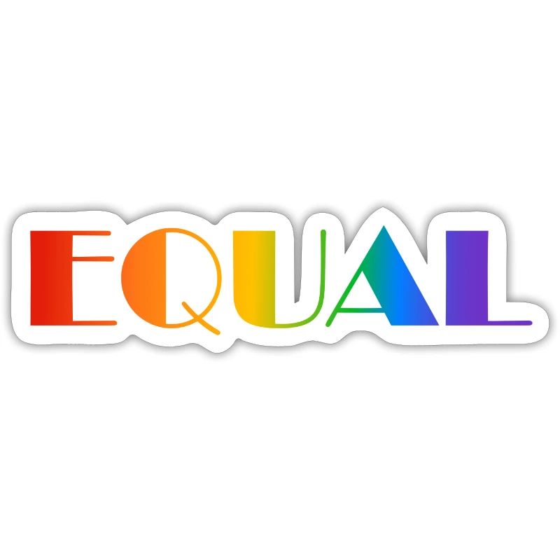EQUAL RAINBOW TEXT