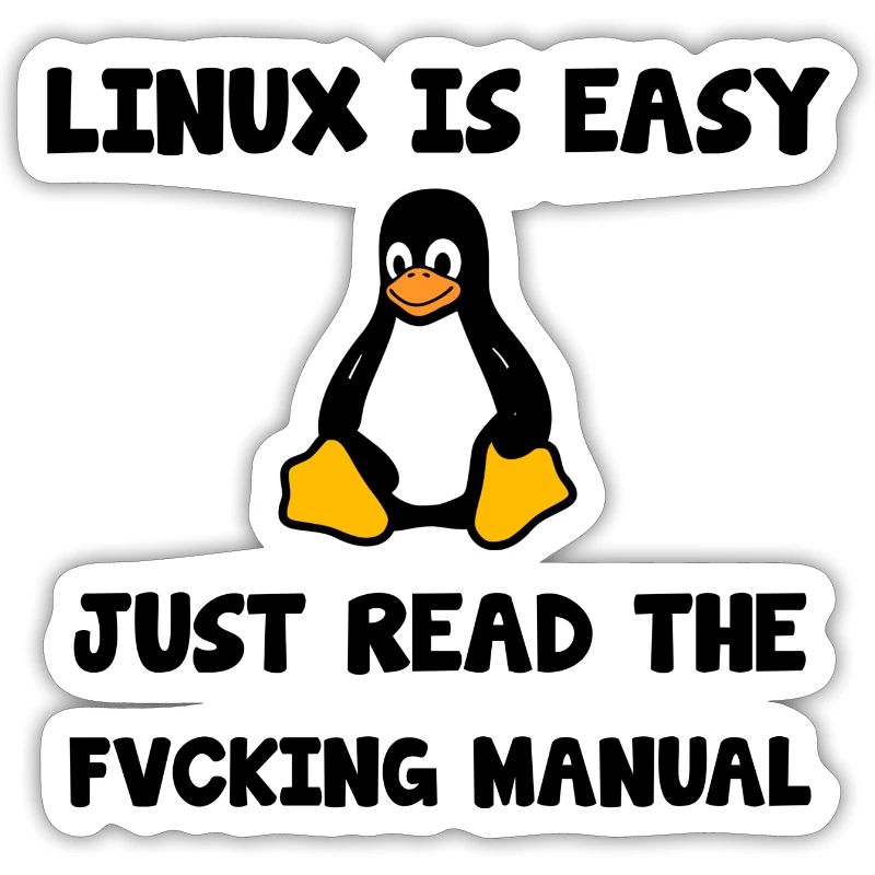 Linux Nerd Geek Programmierer Hacker