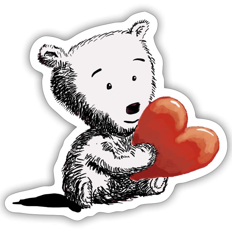 Teddy embraces heart