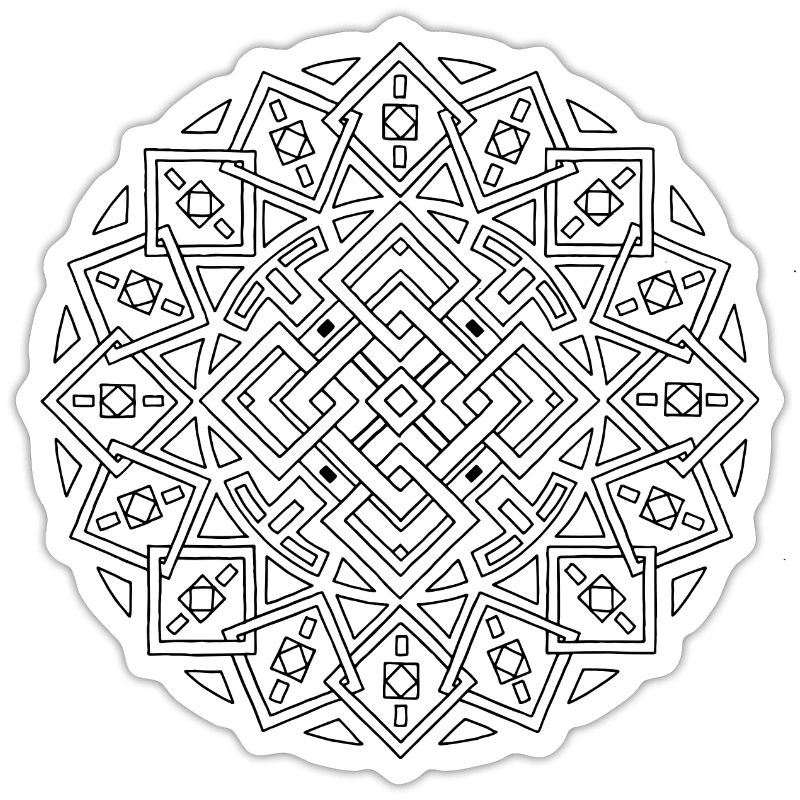 Rectangular Celebration - Mandala made with Love