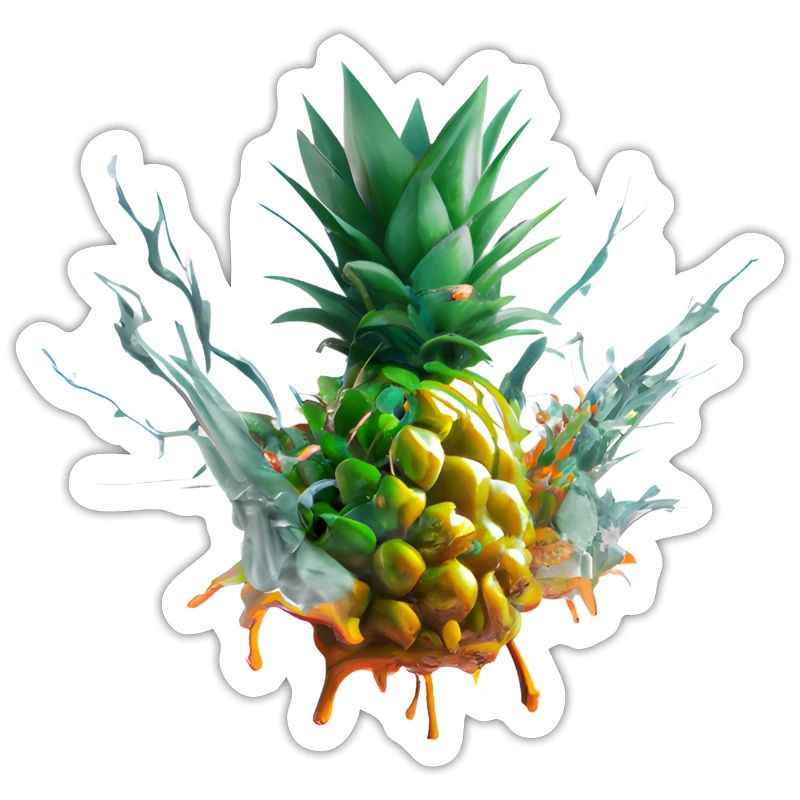 Farbenfrohe Ananas