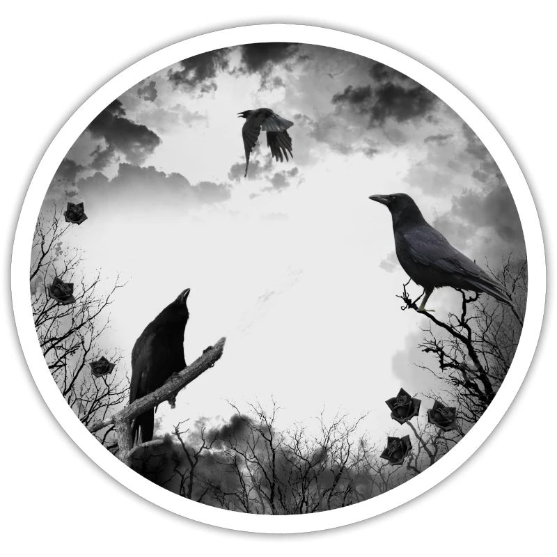 Gothic, crows, ravens