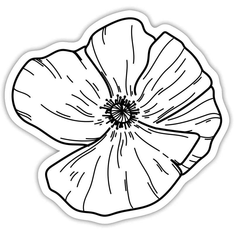 Fleur de coquelicot 03 Plan de travail 2 Copie