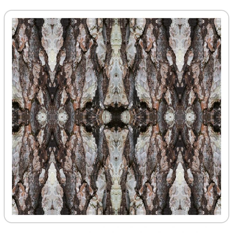 Decorative pattern based on tree bark