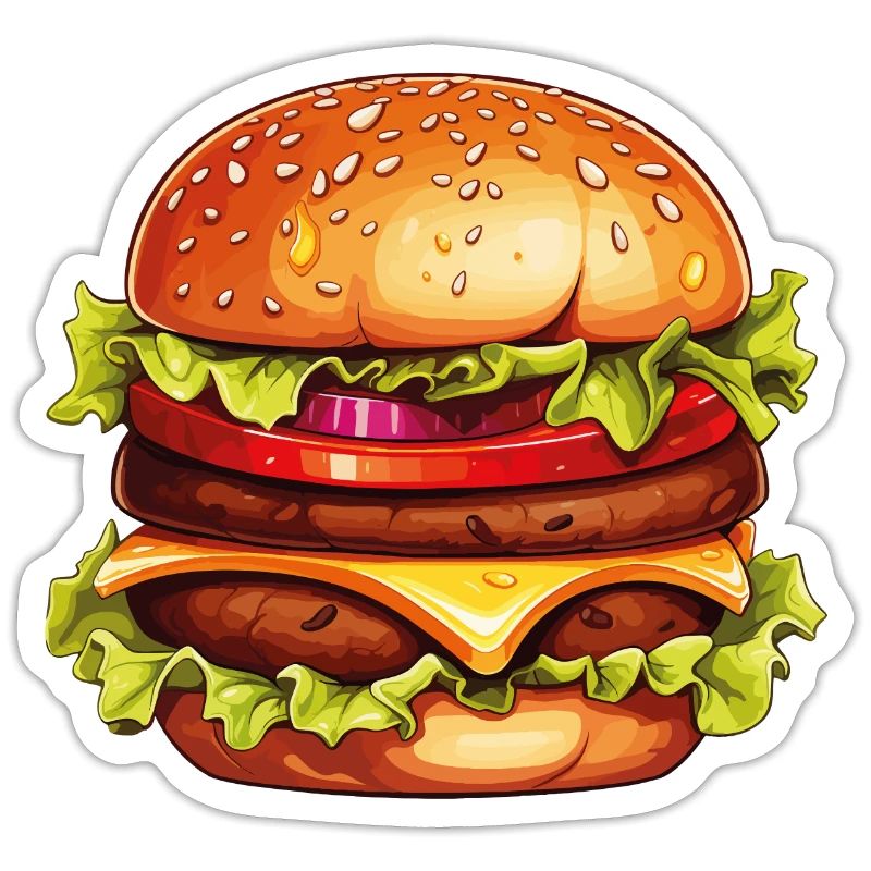 Burger, Hamburger, Cheeseburger, Restauration rapide, USA Comic
