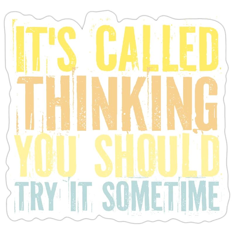 It's Called Thinking You Should Try It Sometime