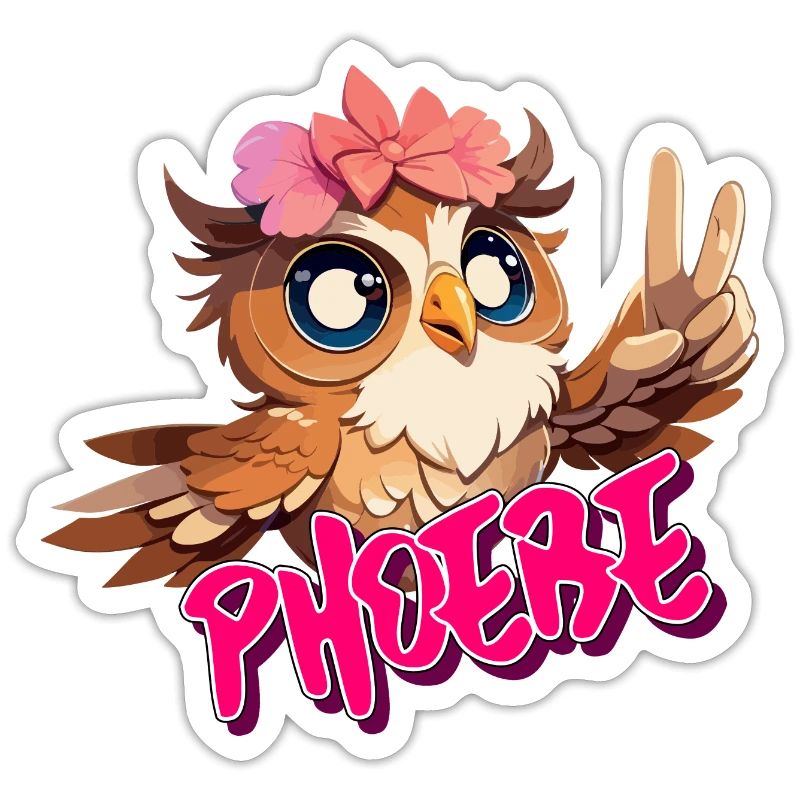 PHOEBE - Schöner Mädchen Name mit süßer EULE