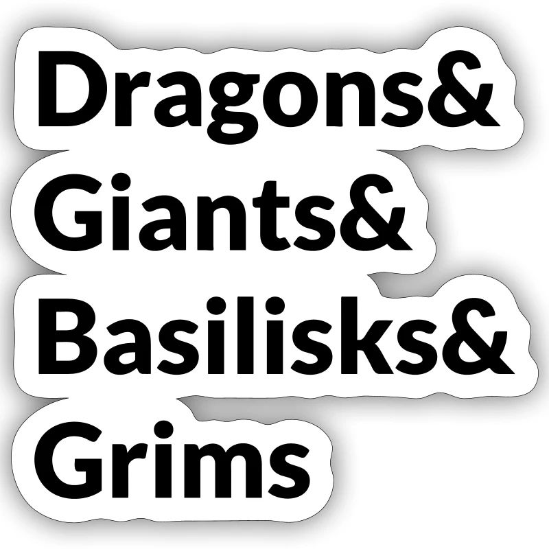 Dragons Ginats Basilisks Grims