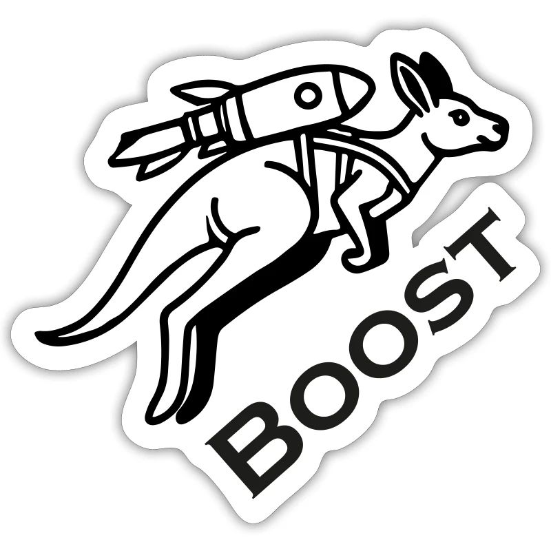 Kangaroo With Jetpack - Boost Design