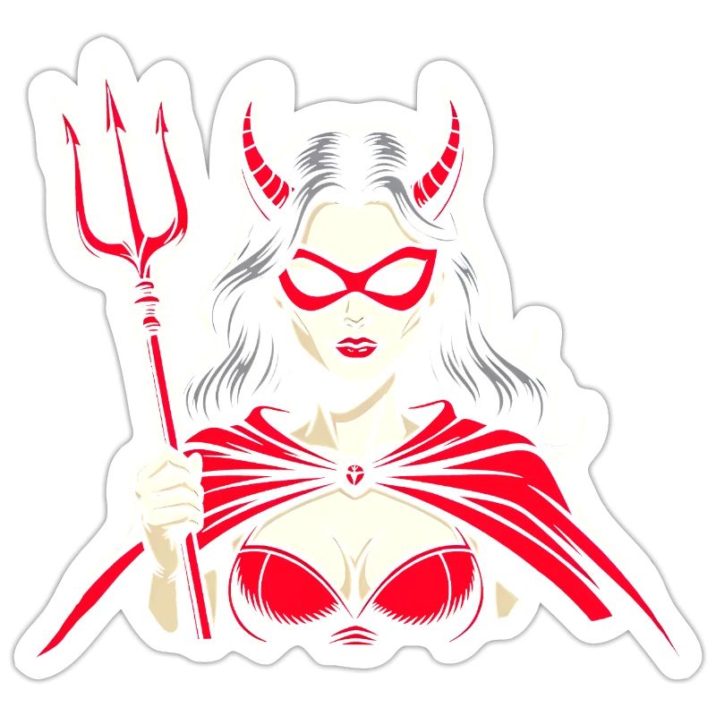 Devil Trident Hell Devil Woman Woman Devil