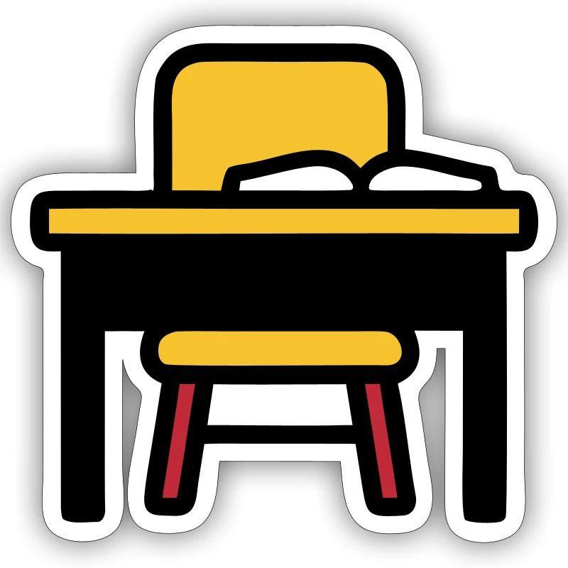 School Desk Table Learning Exams