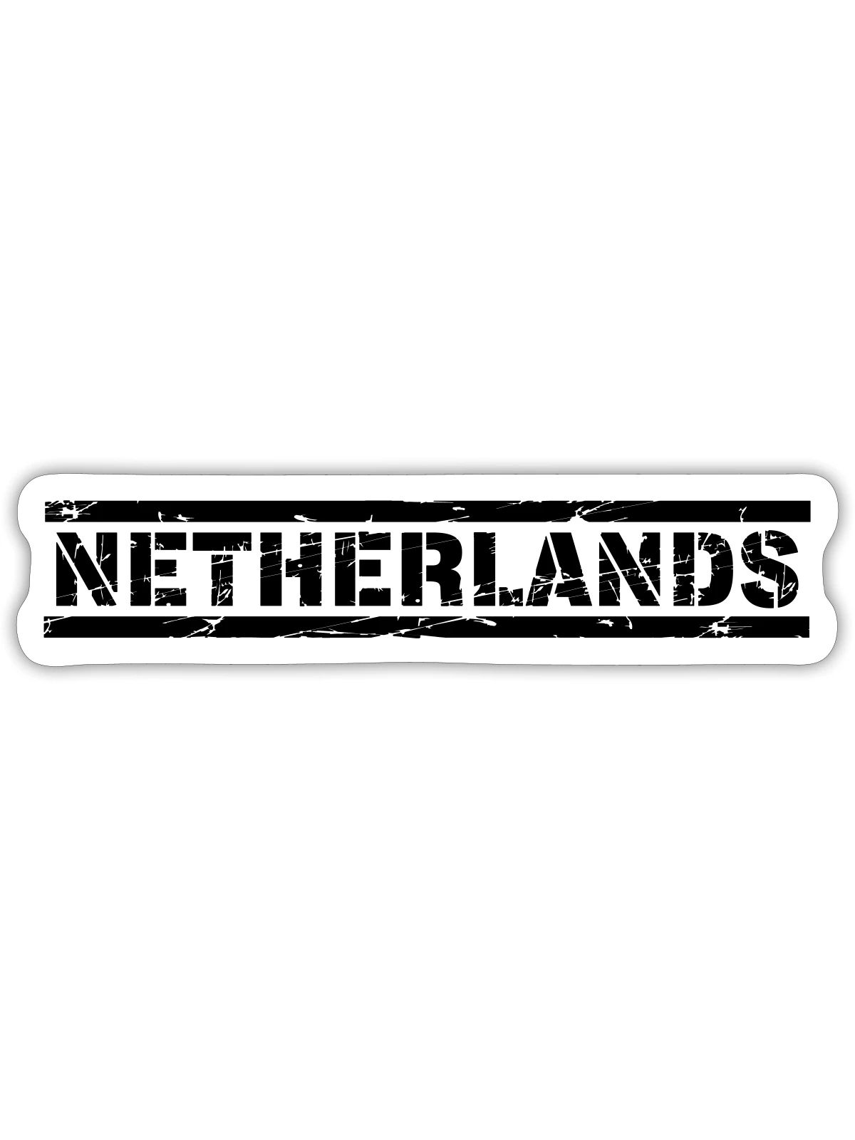 Niederlande - Sticker Größe S (10 x 10 cm) - Mattweiß - Vorne