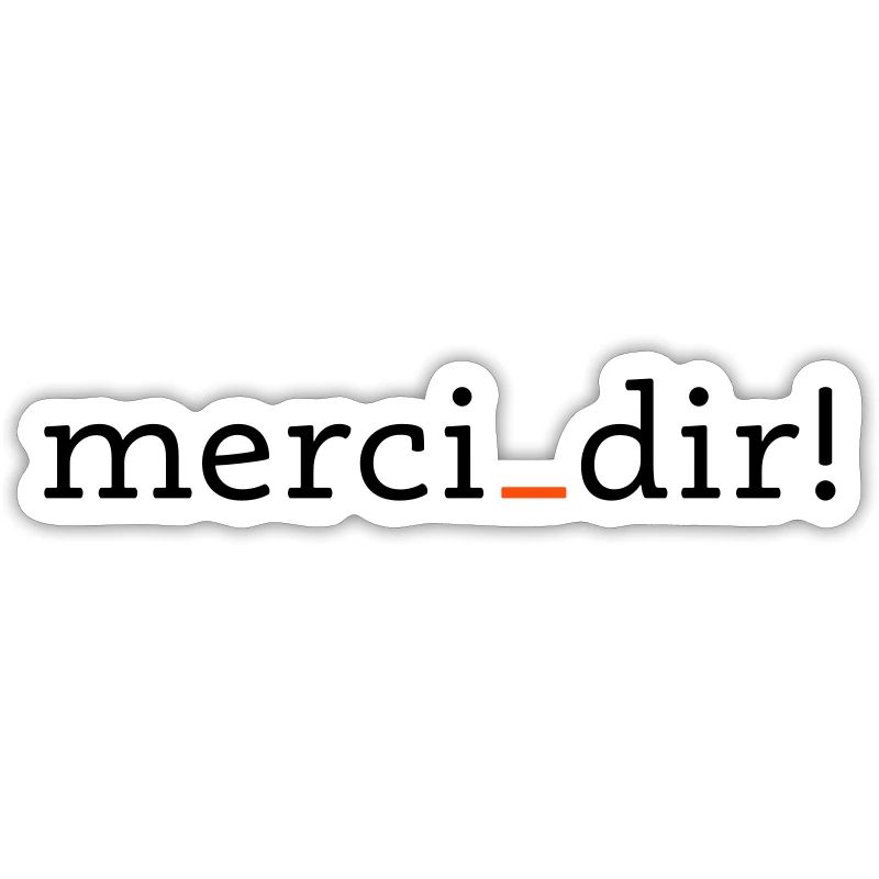 merci dir - 2 couleurs