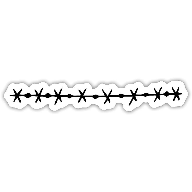 Barbed wire trim vector graphics