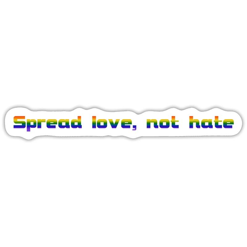 Spread love, not hate Rainbow♥ (long)