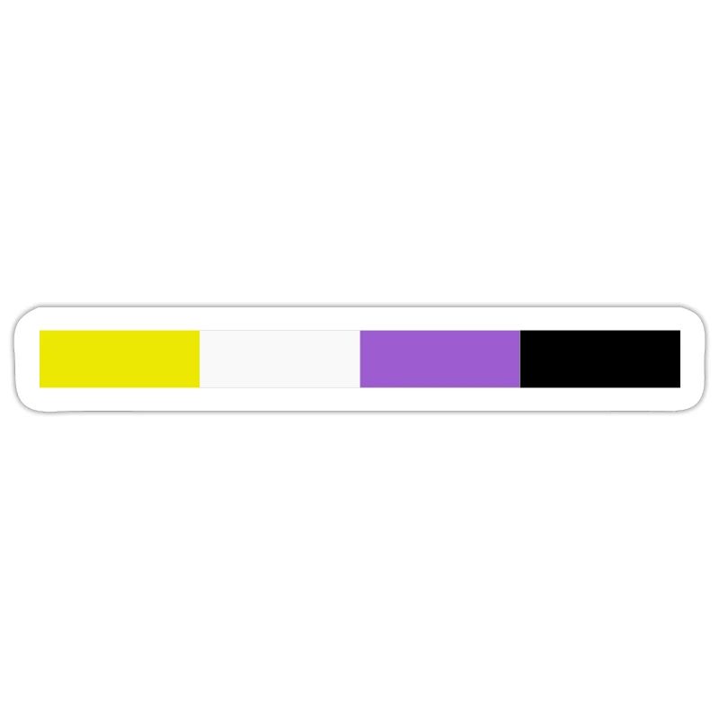 Discreet non-binary flag.