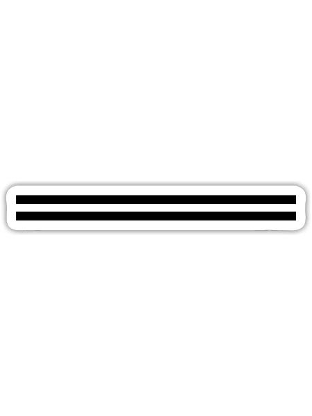 Linie Symbol Strich - Sticker Größe S (10 x 10 cm) - Mattweiß - Vorne
