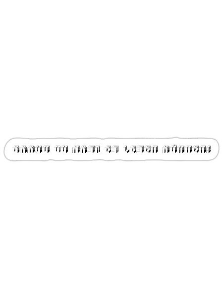 BRAVO DU HAST ES LESEN KÖNNEN - Sticker Größe S (10 x 10 cm) - Mattweiß - Vorne