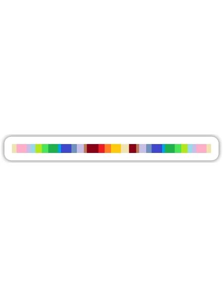 Sign colorful - Sticker Größe S (10 x 10 cm) - Mattweiß - Vorne