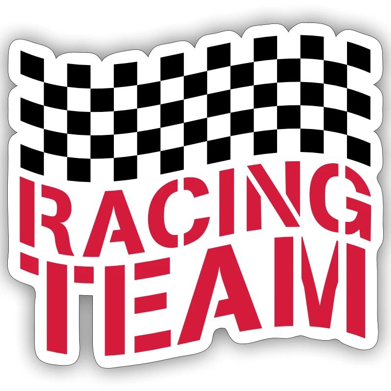 Conception de drapeau Racing Team